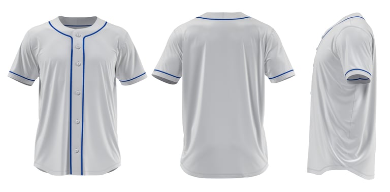 4K 3D HQ Rendered Baseball Jersey. With detailed and Texture.